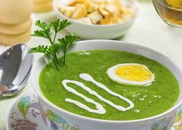 protein pəhrizində krem ​​şorbası